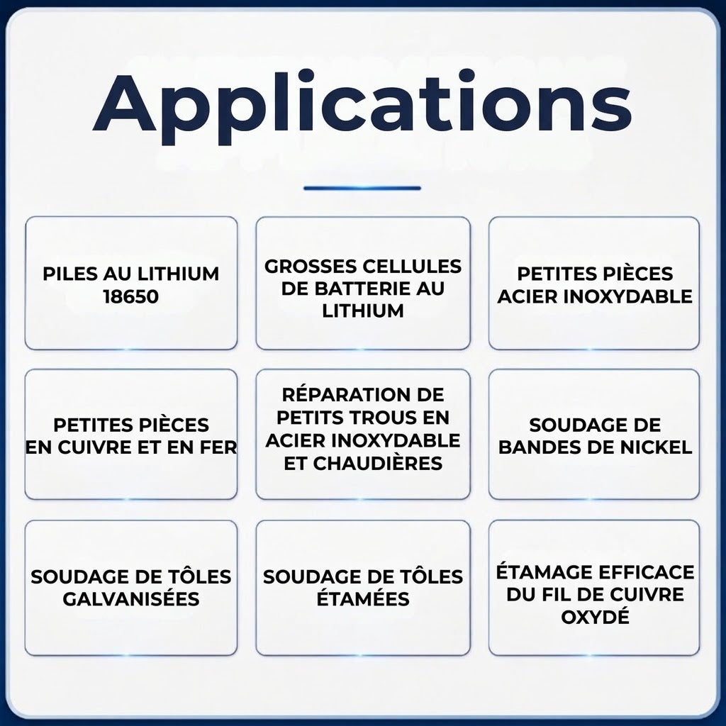 Flux de soudure puissant pour acier inoxydable et aluminium