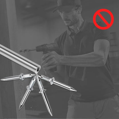 📢📢 40 % DE RÉDUCTION !! ⏰ Clous en acier au carbone pour pose sans joint – Tête en losange & revêtement anticorrosion, lot de 50 pièces avec outil pour une installation facile et durable ✨🛠️