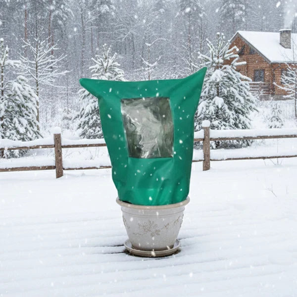 🌷 Housse d'hiver anti-gel pour plantes avec fermeture éclair et cordon de serrage