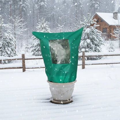 🌷 Housse d'hiver anti-gel pour plantes avec fermeture éclair et cordon de serrage