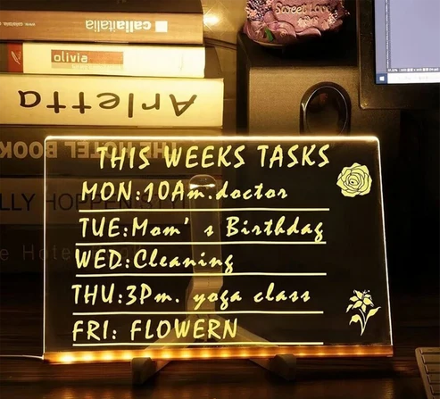 DoodleGlow™️ Tablette à dessin LED