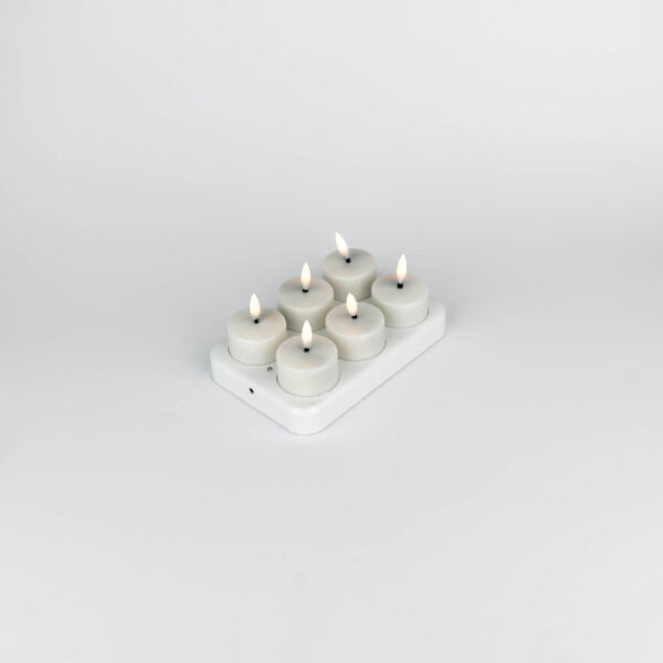 Bougies chauffe-plat LED rechargeables (sans flamme)