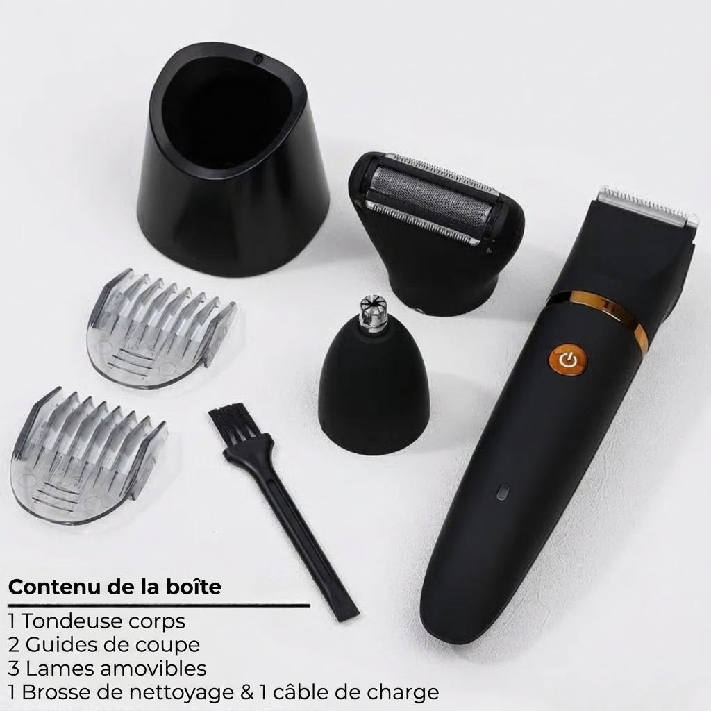 Tondeuse corporelle électrique 3 en 1 pour homme