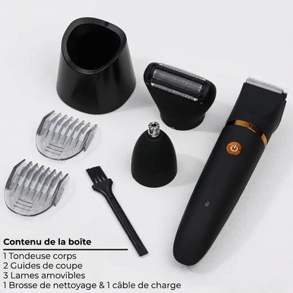 Tondeuse corporelle électrique 3 en 1 pour homme