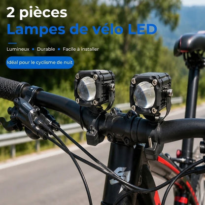 Éclairage de vélo LED à double faisceau