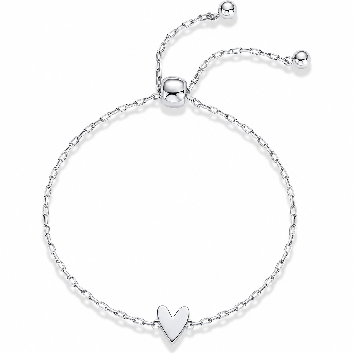 Love Bracelet Set – Bracelets cœur assortis plaqué or 14K