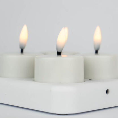 Bougies chauffe-plat LED rechargeables (sans flamme)