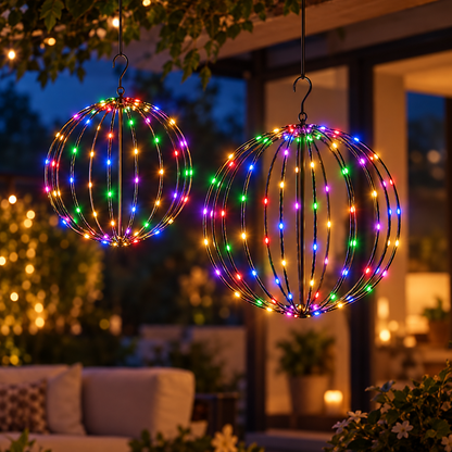 GlowBall – Globe lumineux LED à piles pour intérieur & extérieur