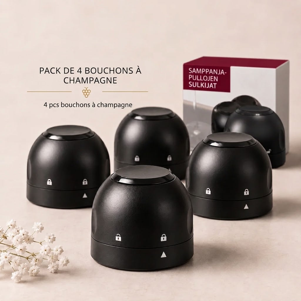 Bouchon scelleur pour vin et champagne