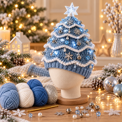 Le kit DIY le plus chaleureux de Noël – Crochetez votre propre bonnet sapin de Noël
