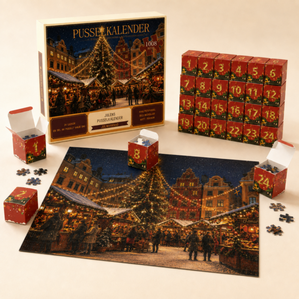 Calendrier de l'Avent Puzzle de Noël – 24 jours de magie et de détente