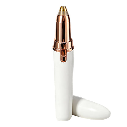 Stylo épilateur à sourcils électrique – Lumière LED intégrée et rechargeable par USB