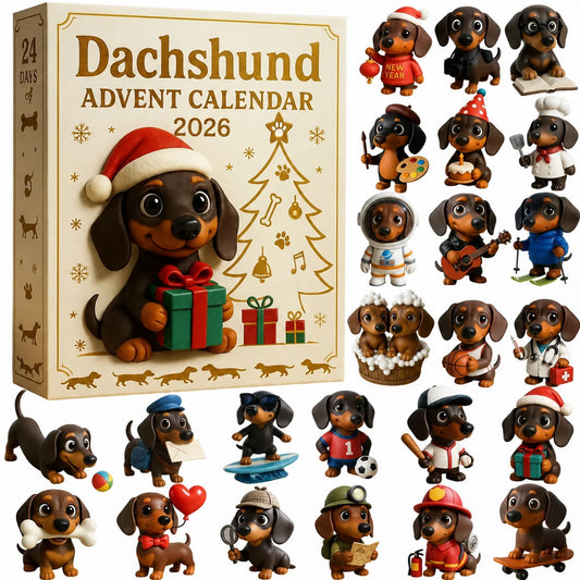 🎄🐾 Calendrier de l'Avent Teckel 2026 🐶✨