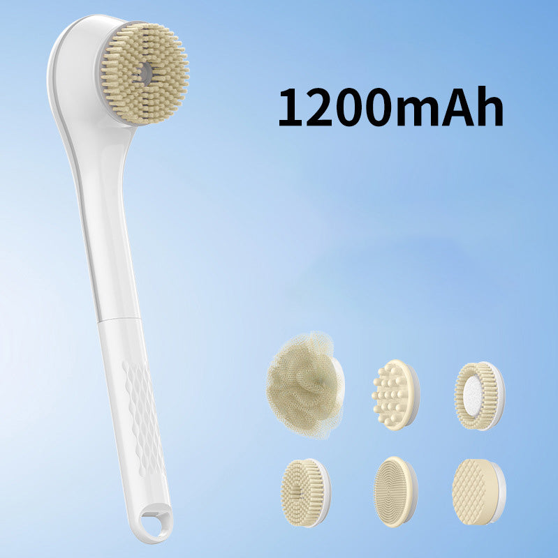 Brosse de bain électrique avec long manche