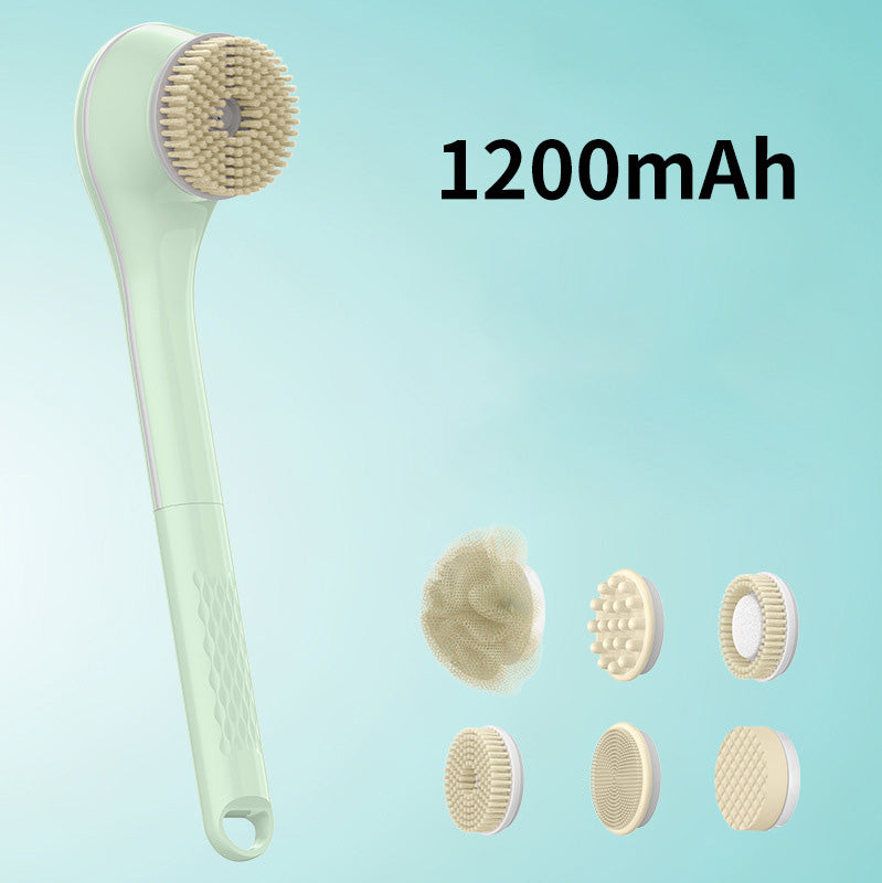 Brosse de bain électrique avec long manche